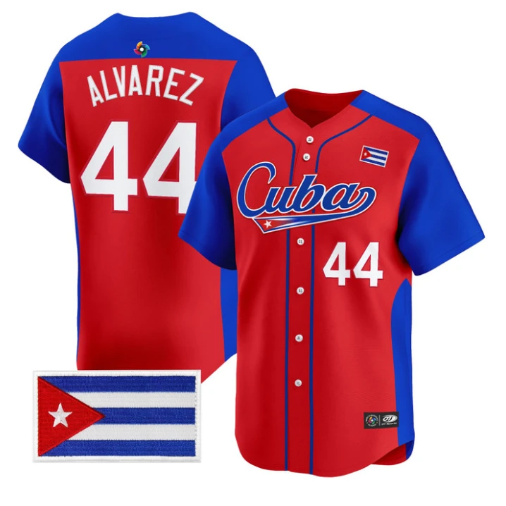 Yordan Alvarez #44 2026 Team Cuba World Baseball Roster Limited Jersey
