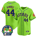 Houston Astros #44 Yordan Lvarez Orbit Patch Vapor Premier Limited V2 Gr Jersey