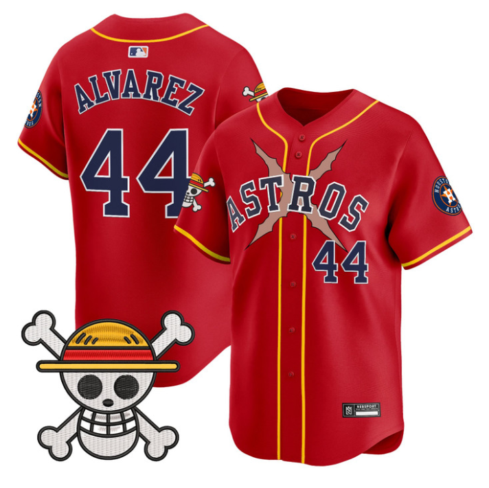 Houston Astros #44 2025 Yordan Lvarez One Piece Limited Jersey - Red