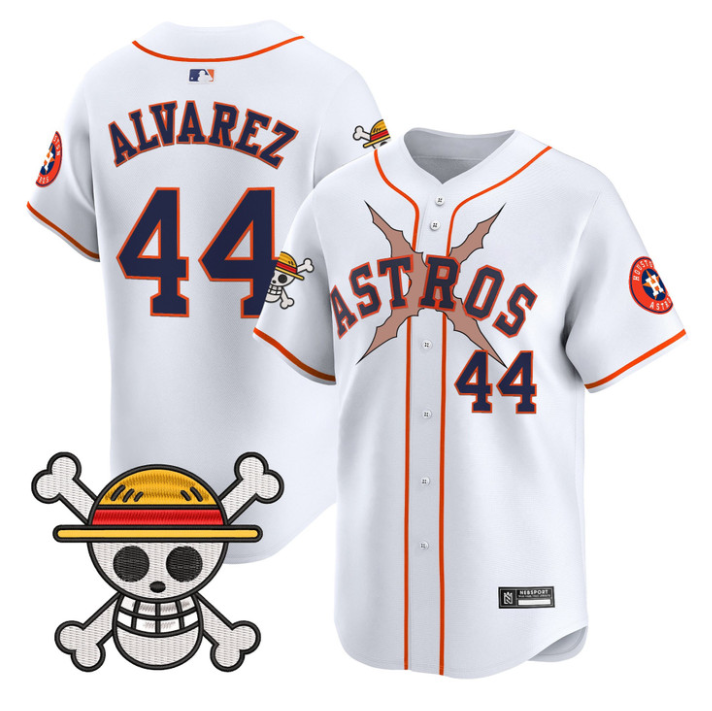 Houston Astros #44 2025 Yordan Lvarez One Piece Limited Jersey - White