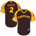 Zack Cozart #2 Cincinnati Reds Mens 2016 Star National League Cool Base Limited Jersey - Brown